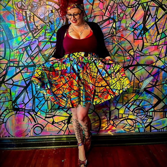 norm4eva Dresses & Skirts - LIMITED EDITION time-traveler skater skirt